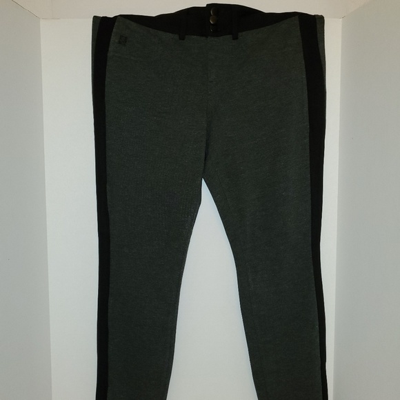 Torrid Dark Grey with Black Stripe pants - Picture 6 of 7